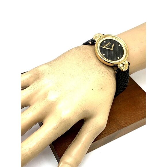 Versus by Versace Women\'s Watch VSPZU0221 Black Dial Gold Case Leather Band main image 12